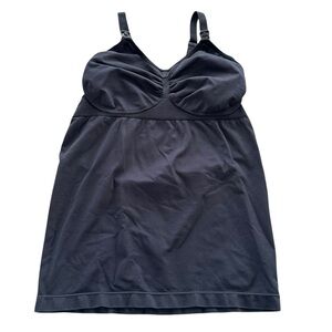Kindred Bravely size Large Busty Black Nursing Tank Top Bra Breastfeeding